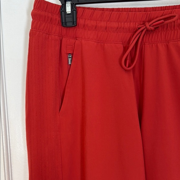 Athleta Avenue Wide Leg Crop Red Pants - Picture 4 of 9